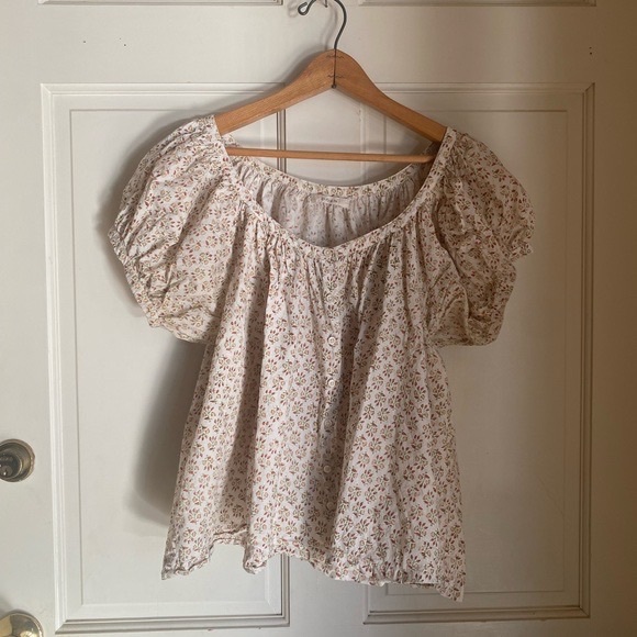 Doen Tops - doen puff sleeve blouse